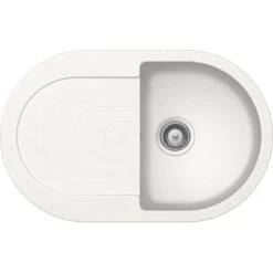 Respekta By Schock Granit-Einbauspüle Phoenix 79 Cm X 50 Cm Weiß