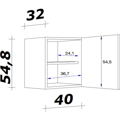Flex-Well Exclusiv Hängeschrank Joelina 40 Cm Weiß 2 Flex-Well Exclusiv Hängeschrank Joelina 40 Cm Weiß – Bild 2