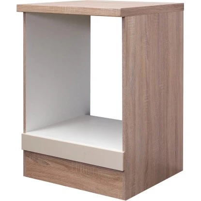 Flex-Well Exclusiv Herd-Umbauschrank Orlando 60 Cm Kaschmir Glanz-Sonoma Eiche 1 Flex-Well Exclusiv Herd-Umbauschrank Orlando 60 Cm Kaschmir Glanz-Sonoma Eiche