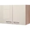 Flex-Well Exclusiv Oberschrank Orlando 80 Cm X 55 Cm Kaschmir Glanz-Sonoma Eiche