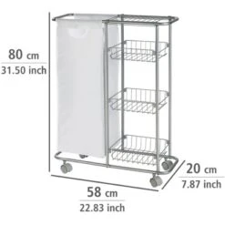 Wenko Sammelwagen Slim 3 Etagen -Geschäft Für Heimküche 454027 1068 04