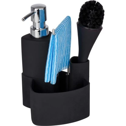 Wenko Spül-Set Empire Schwarz 19 Cm X 11 Cm X 12,5 Cm 4 Wenko Spül-Set Empire Schwarz 19 Cm X 11 Cm X 12,5 Cm – Bild 4