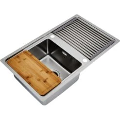 Respekta Einbauspüle Chicago 86 Cm X 50 Cm Edelstahl -Geschäft Für Heimküche 45546 4384 CHICAGO86X50 05