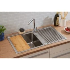 Respekta Einbauspüle Chicago 86 Cm X 50 Cm Edelstahl -Geschäft Für Heimküche 45546 4384 CHICAGO86X50 13