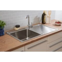 Respekta Einbauspüle Chicago 86 Cm X 50 Cm Edelstahl -Geschäft Für Heimküche 45546 4384 CHICAGO86X50 18