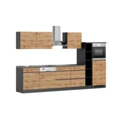 Held Möbel Küchenzeile Turin 330 Cm Wotaneiche-Graphit Mit E-Geräten 23 Held Möbel Küchenzeile Turin 330 Cm Wotaneiche-Graphit Mit E-Geräten -Geschäft Für Heimküche 4764 11016600 1122.6310 1b