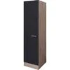 Flex-Well Exclusiv Geschirrschrank Lara 50 Cm Anthrazit-San Remo Eiche