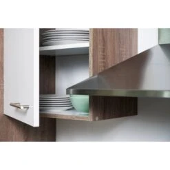 Respekta Küchenzeile KB360EYWMIGKE 360 Cm Weiß Seidengl.-Eiche York Nachbildung -Geschäft Für Heimküche 4 oberschrank eicheyork 17