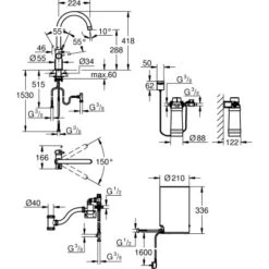Grohe C-Auslauf Armatur Und Boiler Red Duo M-Size Supersteel -Geschäft Für Heimküche 5288295 4520 100025159 1