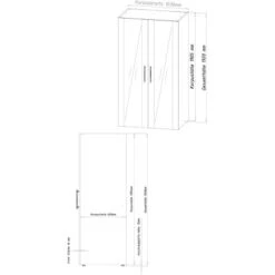 Respekta Schrankküche SKWGMIC Reversibel Grau-Weiß 21 Respekta Schrankküche SKWGMIC Reversibel Grau-Weiß -Geschäft Für Heimküche 5317243 4384 3