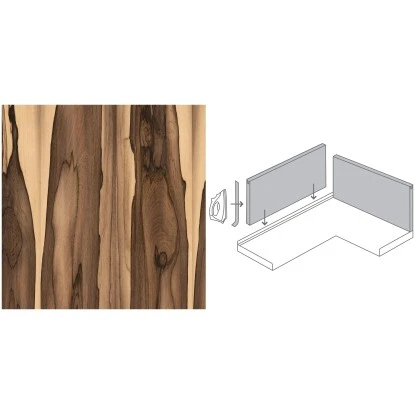 Küchenrückwand 296 X 58,5 Cm Palisander Brasilia Hell Holznachbildung (PAL362) 2 Küchenrückwand 296 X 58,5 Cm Palisander Brasilia Hell Holznachbildung (PAL362) – Bild 2