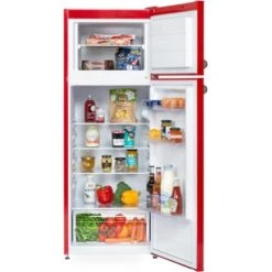 Respekta Kühl-Gefrierkombination KS144 Vintage VC Rot -Geschäft Für Heimküche 571958 4384 KS144VRA 04