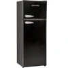 Respekta Kühl-Gefrierkombination KS144 Vintage VC Schwarz