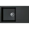Miló Einbauspüle Granitverbundstoff Palladio 86 Schwarz