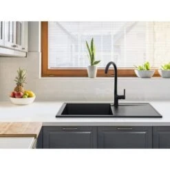 Miló Einbauspüle Granitverbundstoff Palladio 86 Schwarz 5 Miló Einbauspüle Granitverbundstoff Palladio 86 Schwarz -Geschäft Für Heimküche 5903140018094 30