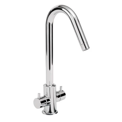 Sanitop-Wingenroth Zweigriff-Küchenarmatur Styl Niederdruck Chrom 1 Sanitop-Wingenroth Zweigriff-Küchenarmatur Styl Niederdruck Chrom