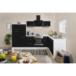 Respekta Premium Winkelküche RP290WSC 290 X 200 Cm Schwarz Hochglanz-Weiß -Geschäft Für Heimküche 6696 RP290WSC Kchenzeile 2