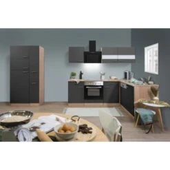 Respekta Winkelküche KBL310ESGSC 310 Cm Grau Eiche Sonoma Nachbildung -Geschäft Für Heimküche 6861967 KBL310ESGSC 01