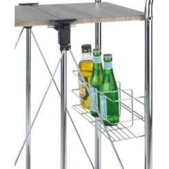 Wenko Servierwagen Liky Holzdekor Zusammenklappbar -Geschäft Für Heimküche 686865 1068 04