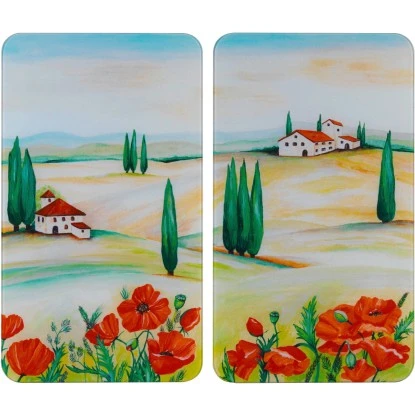 Wenko Herdabdeckplatte Universal Toscana 2er-Set Für Alle Herdarten 1 Wenko Herdabdeckplatte Universal Toscana 2er-Set Für Alle Herdarten