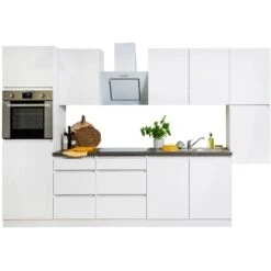 Respekta Küchenzeile Ohne E-Geräte 320 Cm Grifflos Weiß Hochglanz -Geschäft Für Heimküche 6980809 4384 4