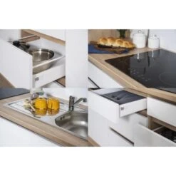 Respekta Küchenzeile Ohne E-Geräte 320 Cm Grifflos Weiß Hochglanz-Eiche Sägerau 7 Respekta Küchenzeile Ohne E-Geräte 320 Cm Grifflos Weiß Hochglanz-Eiche Sägerau -Geschäft Für Heimküche 6980940 4384 4