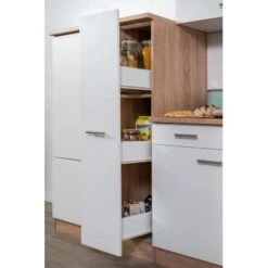 Respekta Küchenzeile Ohne E-Geräte 300 Cm Weiß-Eiche Sägerau -Geschäft Für Heimküche 7053358 4384 LBKB300ESW 10