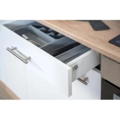 Respekta Küchenzeile Ohne E-Geräte 300 Cm Weiß-Eiche Sägerau -Geschäft Für Heimküche 7053358 4384 LBKB300ESW 14