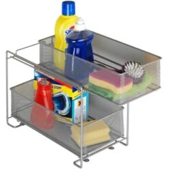 Wenko Schubladenregal 2 Etagen Metall Silber 14 Wenko Schubladenregal 2 Etagen Metall Silber -Geschäft Für Heimküche 746248 1068 3