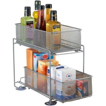 Wenko Schubladenregal 2 Etagen Metall Silber 7 Wenko Schubladenregal 2 Etagen Metall Silber – Bild 7