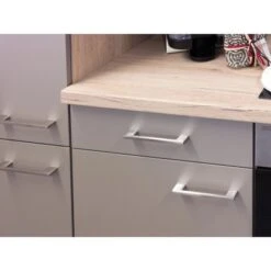 Flex-Well Küchenzeile Arizona 210 Cm Quarz Cubanit-San Remo Eiche -Geschäft Für Heimküche 7495922 4464 aplgriffe