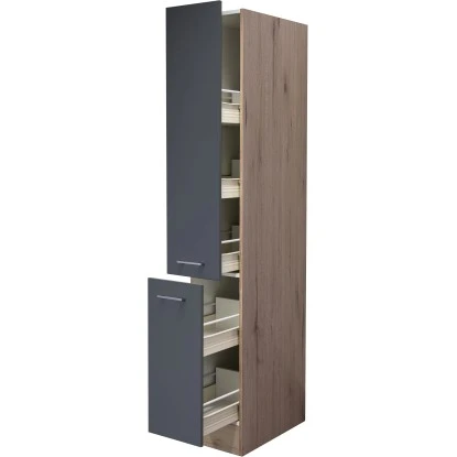 Flex-Well Exclusiv Apotheker-Hochschrank Morena 30 Cm Basaltgrau Matt - San Remo 1 Flex-Well Exclusiv Apotheker-Hochschrank Morena 30 Cm Basaltgrau Matt - San Remo