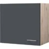 Flex-Well Exclusiv Oberschrank Morena 60 Cm Basaltgrau Matt - San Remo Eiche