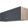Flex-Well Exclusiv Kurz-Oberschrank Morean 100x32 Cm Basaltgrau Matt - San Remo