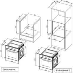 Respekta Backofen-Hauben Set EBDH-SET44090BS 90 Cm Black Steel -Geschäft Für Heimküche 75 4384 DIGI8BLACKSTEEL 05