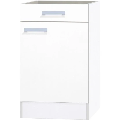 Unterschrank Ohne Arbeitsplatte 50 Cm OPTIkult Oslo214 Feinstruktur Weiß 1 Unterschrank Ohne Arbeitsplatte 50 Cm OPTIkult Oslo214 Feinstruktur Weiß