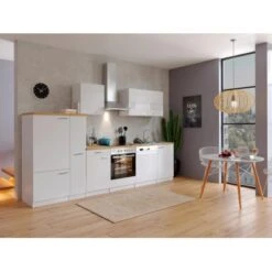 Respekta Küchenzeile KB310WWC 310 Cm Weiß