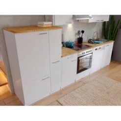 Respekta Küchenzeile KB310WWC 310 Cm Weiß -Geschäft Für Heimküche 8154 4384 neu KB310WWCG 03