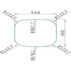 Pyramis Einbaubecken Kania Edelstahl -Geschäft Für Heimküche 820038 4891 3