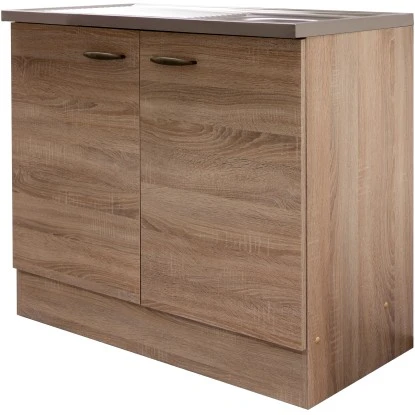 Flex-Well Classic Spülenunterschrank 100 Cm Oslo Sonoma Eiche 1 Flex-Well Classic Spülenunterschrank 100 Cm Oslo Sonoma Eiche