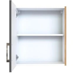 Held Möbel Hängeschrank Sorrento BxHxT 50 X 57 X 34 Cm Anthrazit-Wotaneiche -Geschäft Für Heimküche 853740 11016600 3