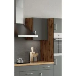 Held Möbel Hängeschrank Sorrento BxHxT 50 X 57 X 34 Cm Anthrazit-Wotaneiche -Geschäft Für Heimküche 853740 11016600 8