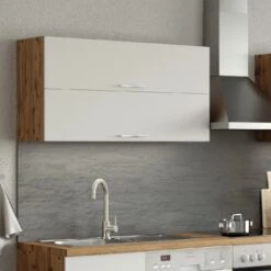 Held Möbel Klapphängeschrank Sorrento BxHxT 110 X 57 X 34 Cm Weiß-Wotaneiche -Geschäft Für Heimküche 853749 11016600 5