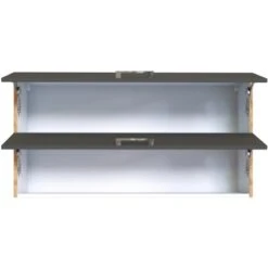 Held Möbel Klapphängeschrank Sorrento B110 X H57 X T34 Cm Anthrazit-Wotaneiche -Geschäft Für Heimküche 853750 11016600 3