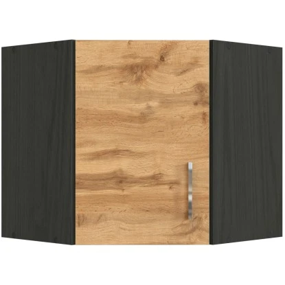 Held Möbel Eckhängeschrank Sorrento BxHxT 60 X 57 X 60 Cm Wotaneiche-Grafit 1 Held Möbel Eckhängeschrank Sorrento BxHxT 60 X 57 X 60 Cm Wotaneiche-Grafit