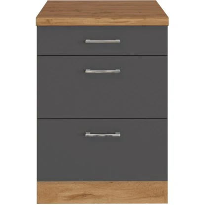 Held Möbel Auszugsschrank Sorrento 50 X 85 X 60 Cm Schubk. 2 Ausz. Anthr.-Wotan. 2 Held Möbel Auszugsschrank Sorrento 50 X 85 X 60 Cm Schubk. 2 Ausz. Anthr.-Wotan. – Bild 2