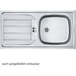Held Möbel Spülenschrank Sorrento B100 X H85 X T60 Cm 2 Türen Wotaneiche -Geschäft Für Heimküche 853819 11016600 5