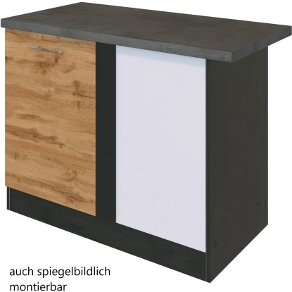 Held Möbel Eckunterschrank Sorrento 110 X 85 X 60 Cm Tür + EL-B. Wotan.-Grafit 2 Held Möbel Eckunterschrank Sorrento 110 X 85 X 60 Cm Tür + EL-B. Wotan.-Grafit – Bild 2