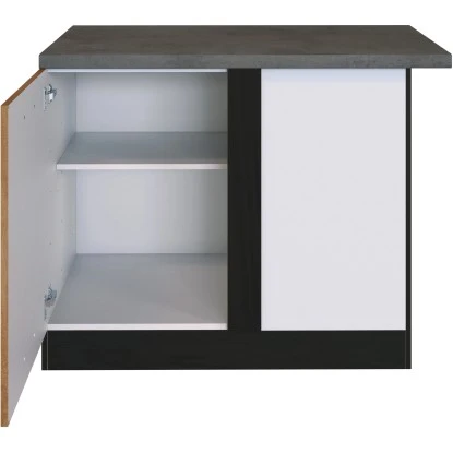 Held Möbel Eckunterschrank Sorrento 110 X 85 X 60 Cm Tür + EL-B. Wotan.-Grafit 3 Held Möbel Eckunterschrank Sorrento 110 X 85 X 60 Cm Tür + EL-B. Wotan.-Grafit – Bild 3