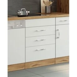 Held Möbel Kochfeldumbauschrank Sorrento 60 X 85 X 60 Cm 2 SK 1 AZ Weiß-Wotan. -Geschäft Für Heimküche 853847 11016600 11